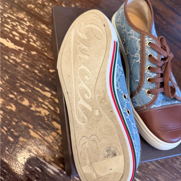GUCCI GG Monogram Denim Sneakers w/ Box & Dust Bag - Size 39| us 9 - Picture 5 of 9